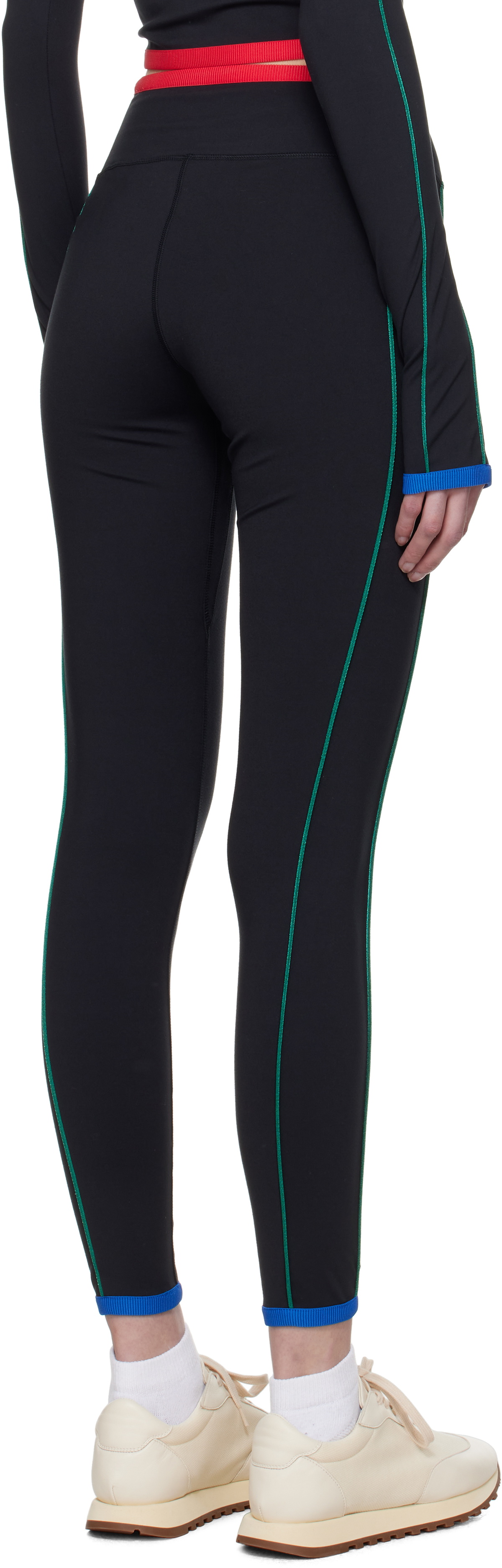 Casablanca Black Contrast Trim Sport Leggings
