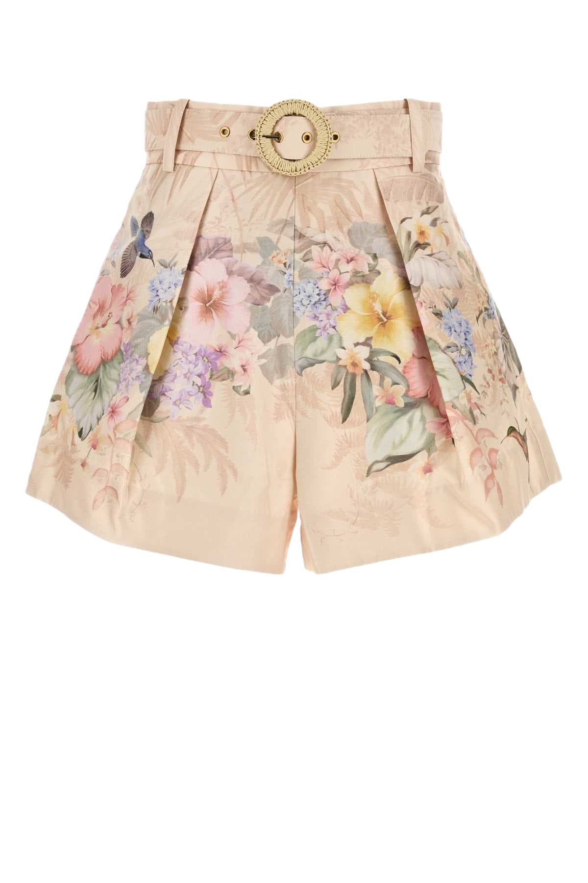 【Zimmermann】Golden Relaxed floral silk satin shorts Zimmermann Golden Relaxed floral silk satin shorts Zimmermann