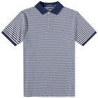 Polo Ralph Lauren Men's Stripe Polo Shirt in French Navy/White