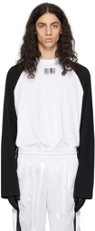 VTMNTS Black & White Barcode Long Sleeve T-Shirt