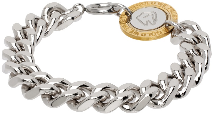 Photo: IN GOLD WE TRUST PARIS Silver Curb Chain Bracelet