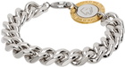 IN GOLD WE TRUST PARIS Silver Curb Chain Bracelet