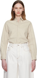 JACQUEMUS Beige 'The Amelo de-Nîmes' Denim Shirt