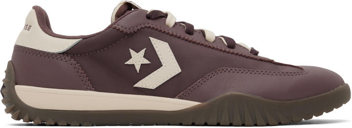 Photo: Converse Burgundy Run Star Nylon & Leather Sneakers