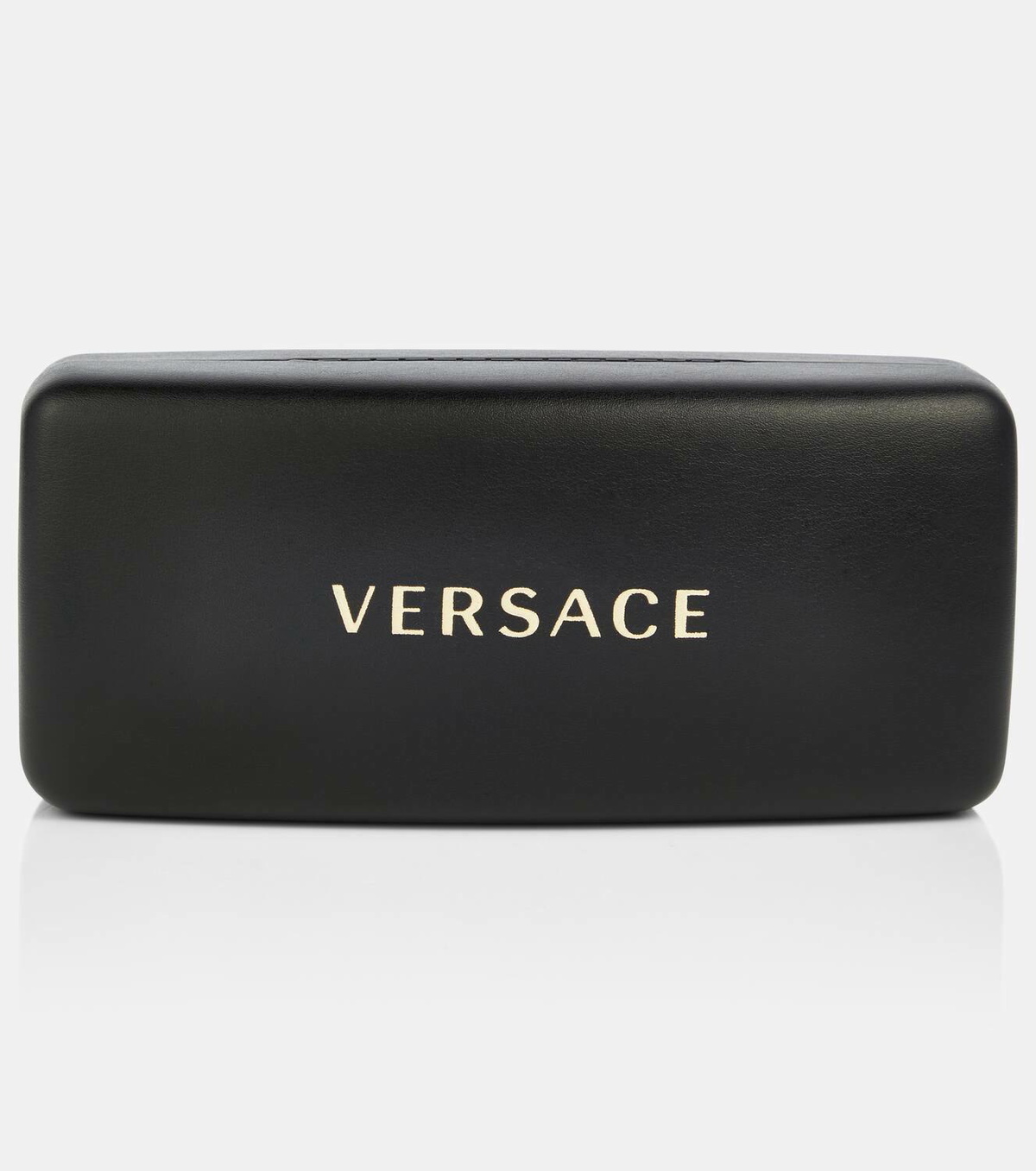 Versace Black Cat-Eye Sunglasses with Gold Logo Case Versace Sunglasses Navigator Black Gold Pilot Metal Medusa  main image 3