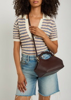 Ganni Bou Small Grained Leather top Handle bag - Brown - One Size