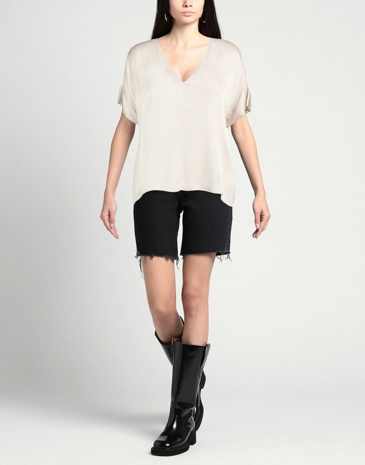 Alessia Santi Womens Top Ivory