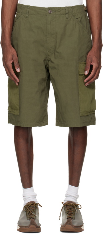 Photo: nanamica Khaki Ripstop Cargo Shorts
