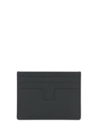 TOM FORD - Tf Leather Card Holder W/zipped Pocket