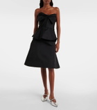 McQueen Bow-detail corset top