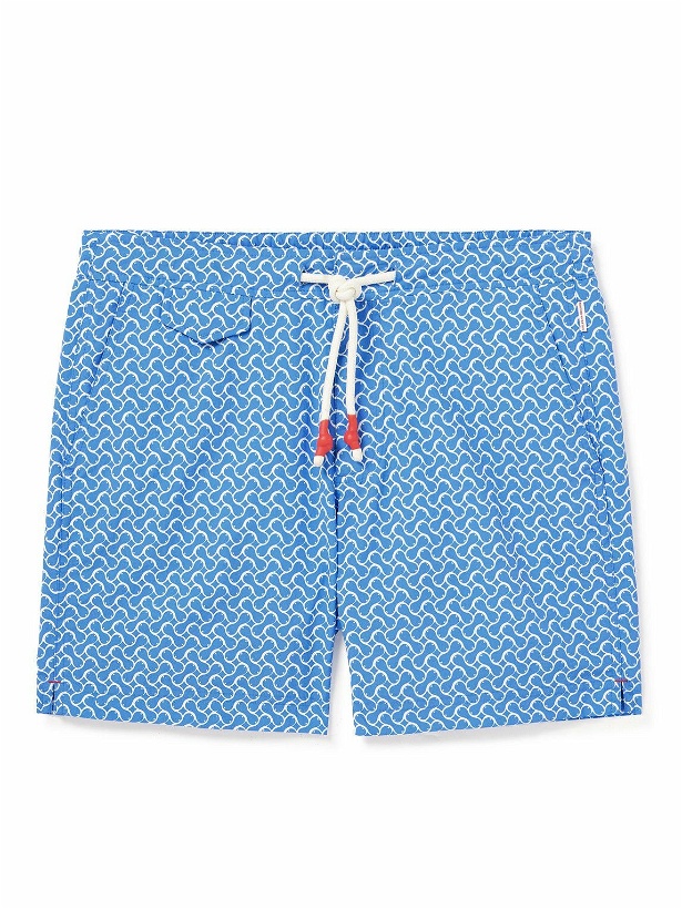 Photo: Orlebar Brown - Mid-Length Printed Recycled Swim Shorts - Blue