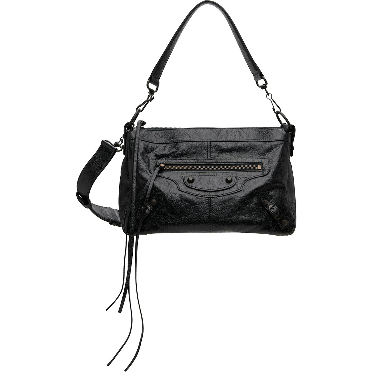 Balenciaga Black 'Le City Moto' Bag