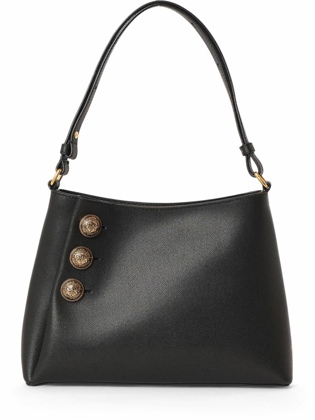 Photo: BALMAIN Embleme Leather Shoulder Bag