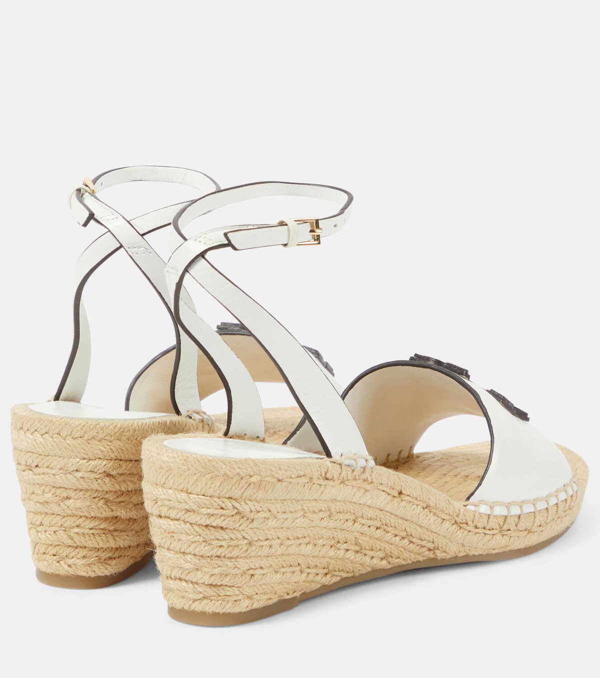 Tory Burch Ines leather espadrille wedges