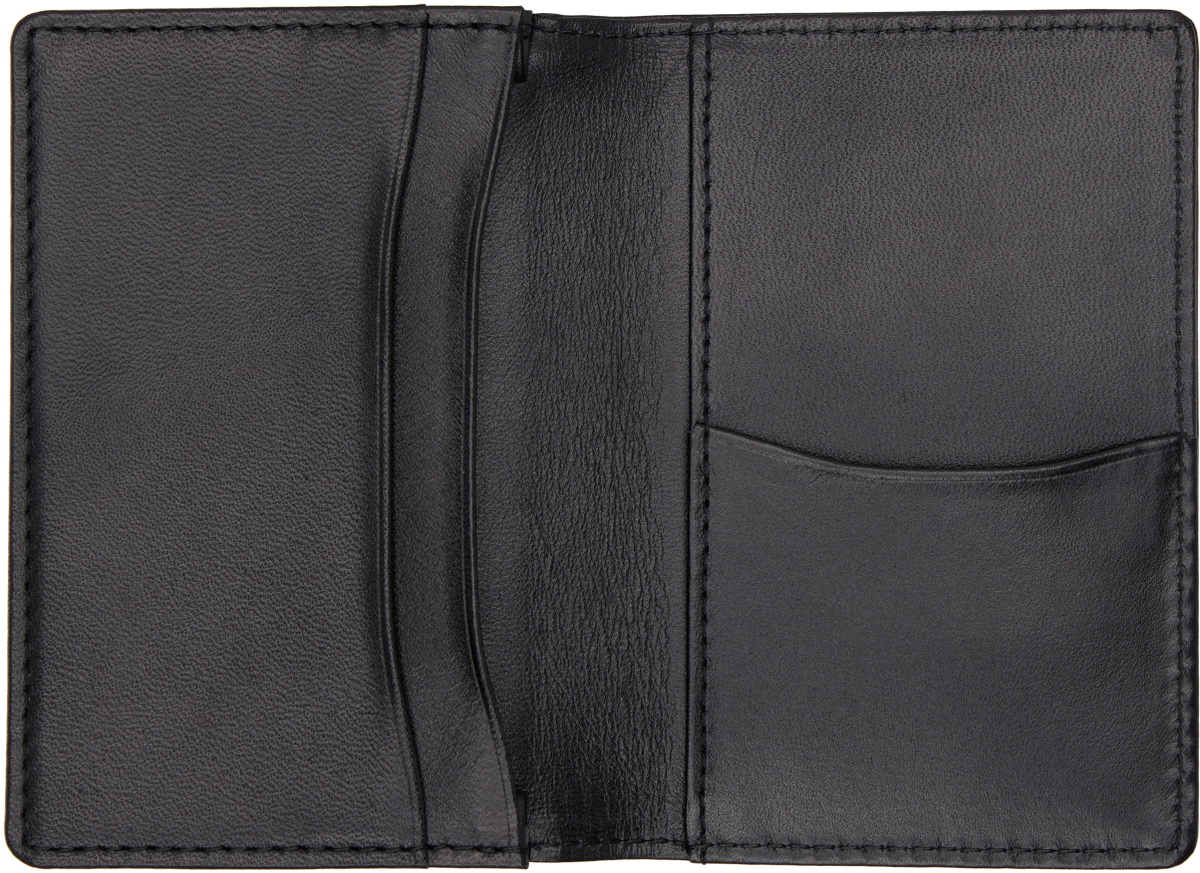 YOHJI YAMAMOTO Black Leather Card Holder