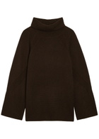 Joseph Lotus Roll-neck Cashmere Jumper Brown