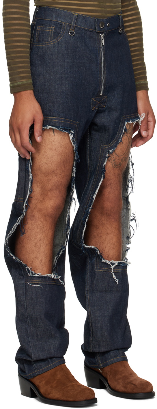 Parnell Mooney Navy Ripped Jeans