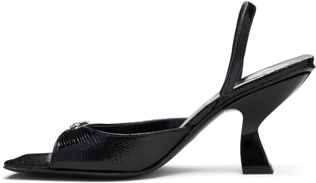 Diesel Black D-Amber 75 Heeled Sandals