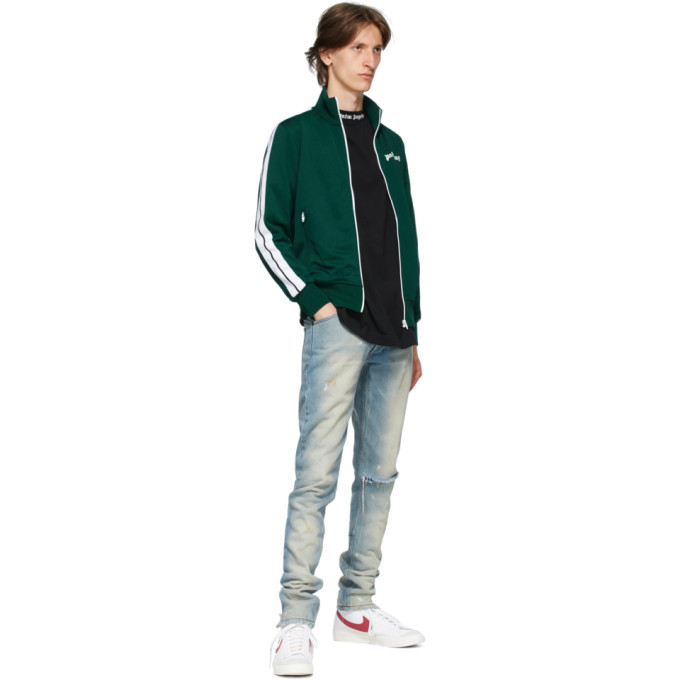 Mens Palm Angels green Classic Track Jacket