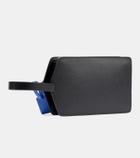 Off-White Zip Tie Medium leather clutch