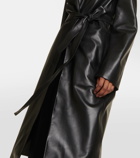 The Row Babil leather coat