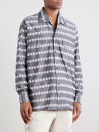 Monitaly - Milano Printed Cotton Shirt - Gray