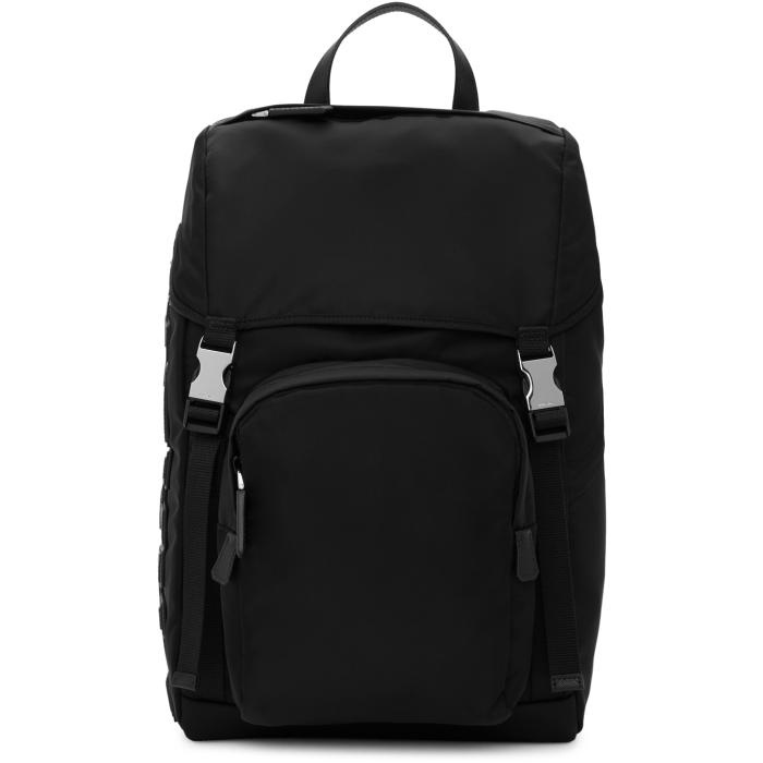 Photo: Prada Black Logo Backpack 