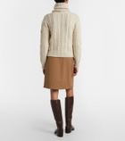 Moncler Grenoble High-rise midi skirt