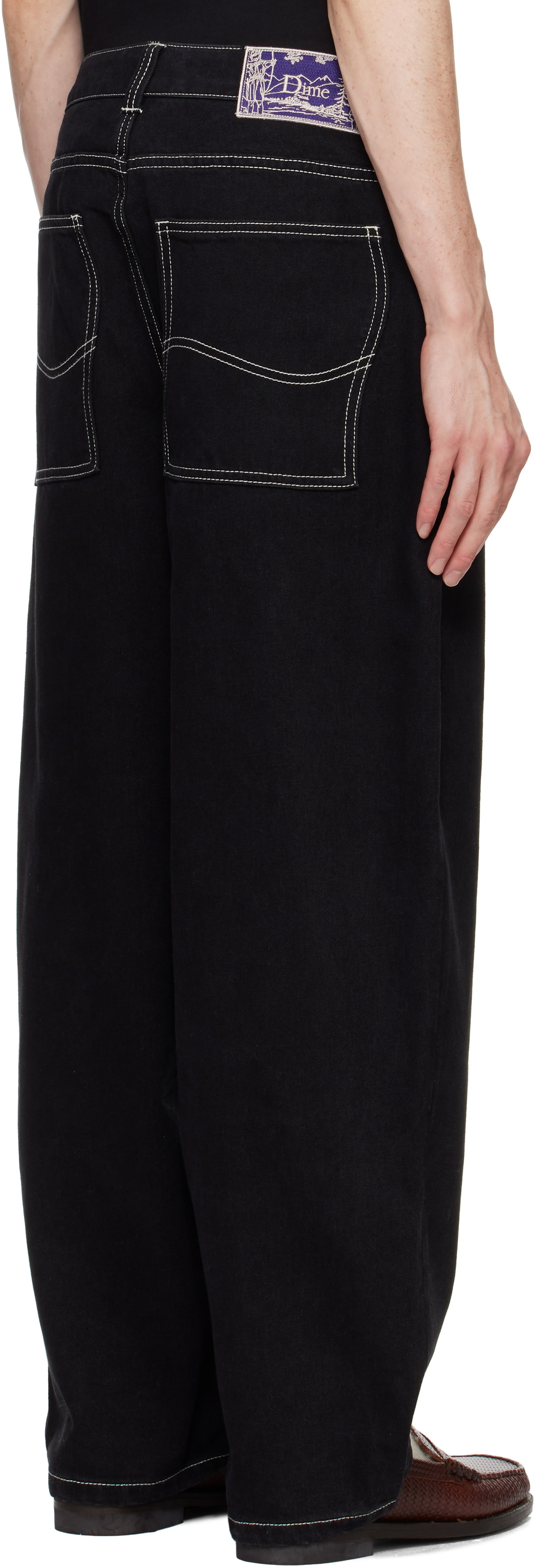 Dime Black Classic Baggy Jeans