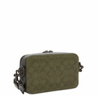 Coach Men's Charter Slim Crossbody Bag in Army Green Signature Canvas 