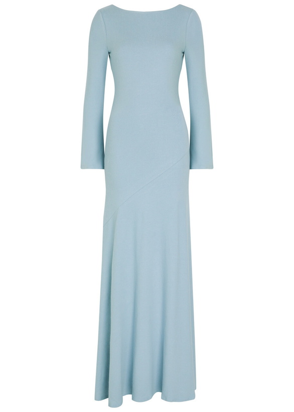 Photo: Reformation Florence Knit Maxi Dress Light Blue