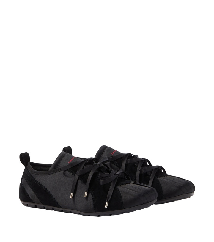 Photo: Simone Rocha Ballerina Grip suede-trimmed satin sneakers