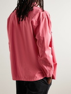 Stone Island - Logo-Appliquéd Brushed Cotton-Canvas Overshirt - Pink