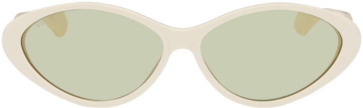 Photo: Gucci Off-White Cat-Eye Sunglasses