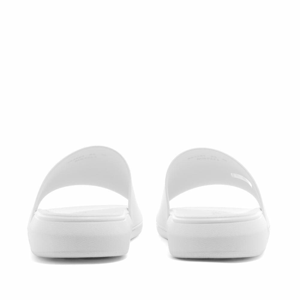 Alexander McQueen Men's Rubber Logo Pool Slide in White