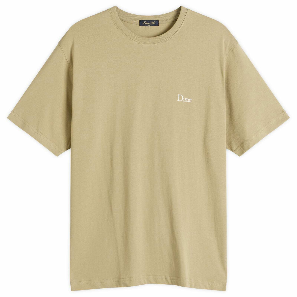 Dime Men's Classic Small Logo T-Shirt in Military Olive