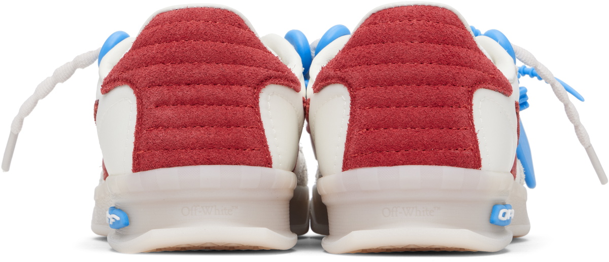 Off-White White & Red New Slim Sneakers