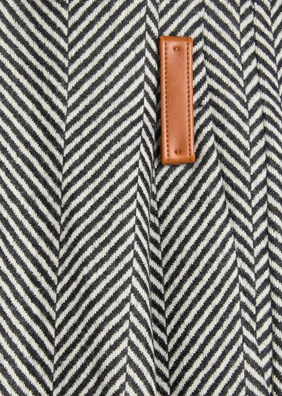 Forte_forte Chevron Wool Straight-leg Trousers Grey