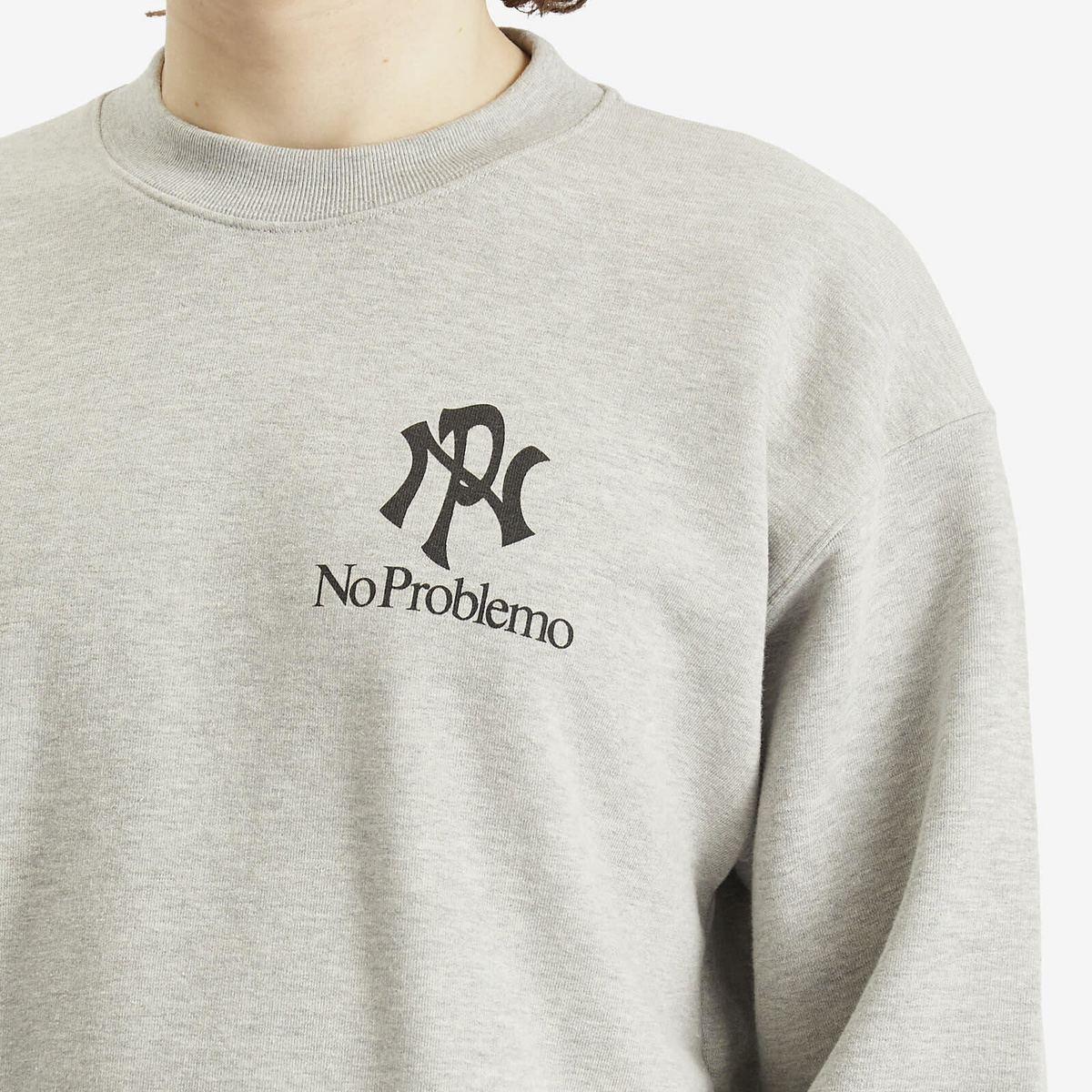 No Problemo Men's NYP Sweatshirt in Grey Marl
