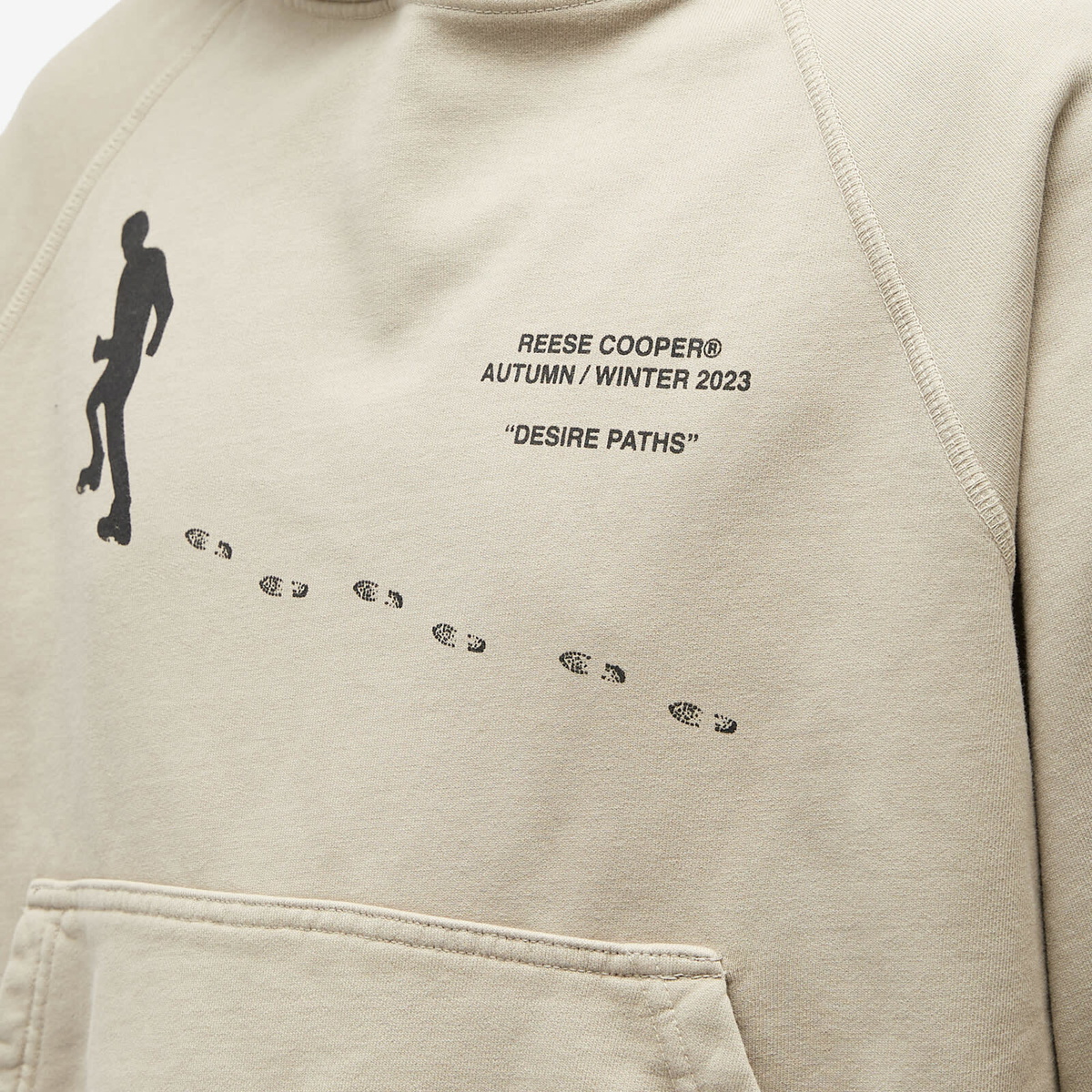 Reese Cooper Men's Desire Paths Hoodie in Grey