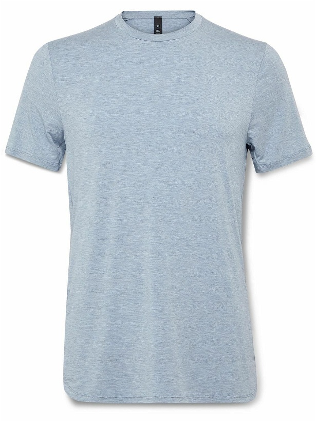 Photo: Lululemon - Balancer Stretch-LENZING™ Modal and Silk-Blend T-Shirt - Blue