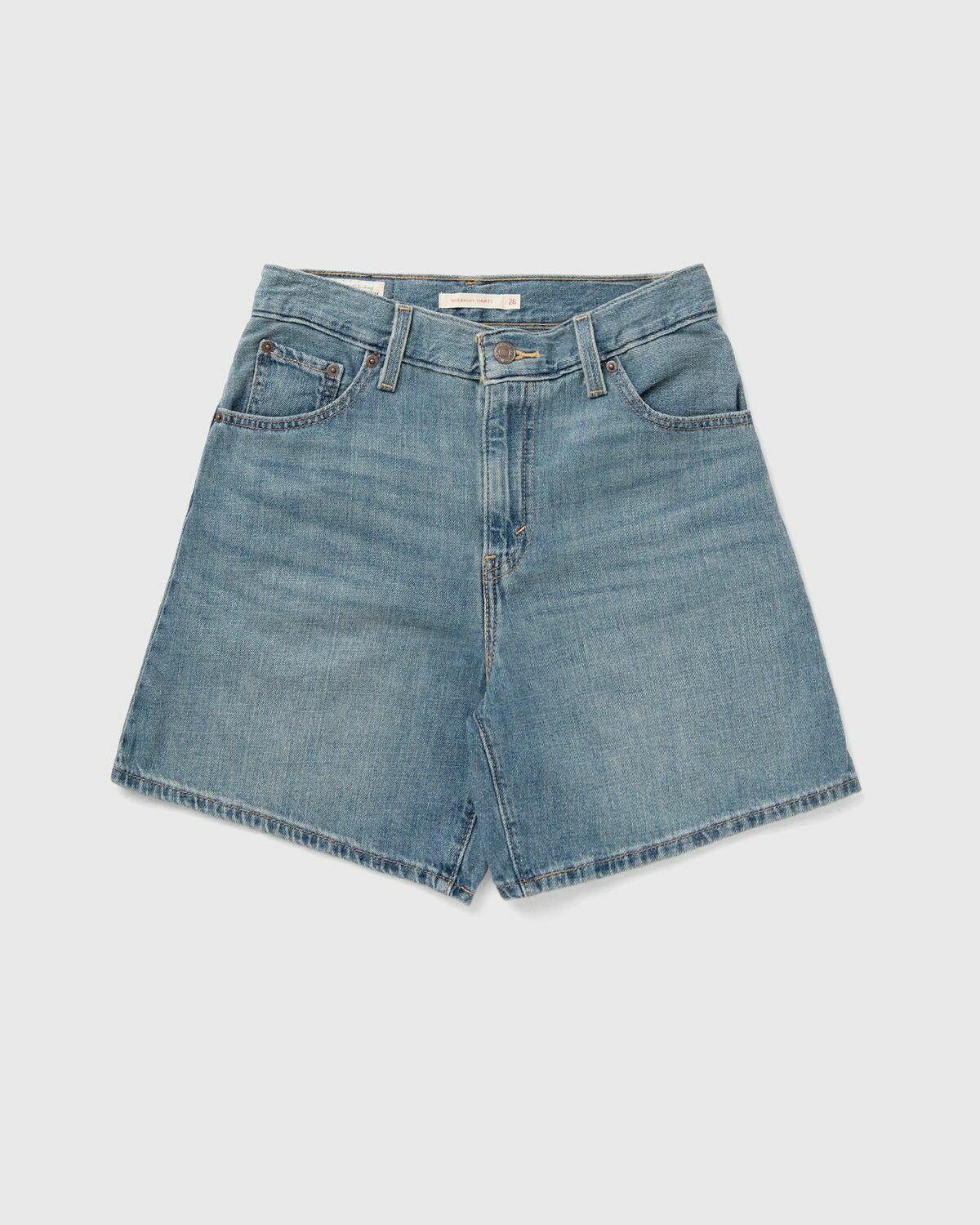 Levis HIGH BAGGY SHORT Blue Womens Casual Short
