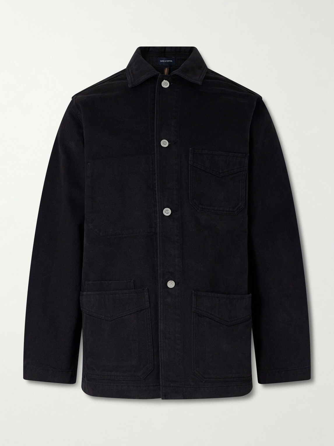 Drake's - Denim Chore Jacket - Black