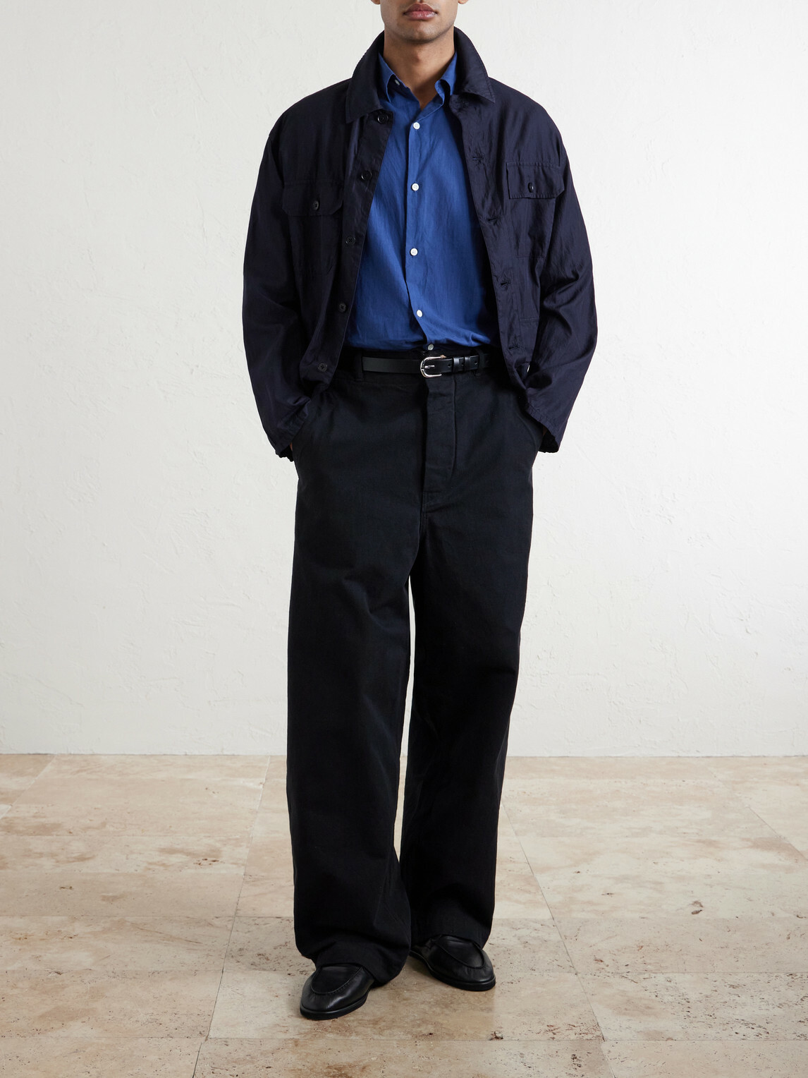 Kaptain Sunshine - Cotton Shirt - Blue