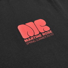 Martine Rose Lettuce Hem Monogram Tee