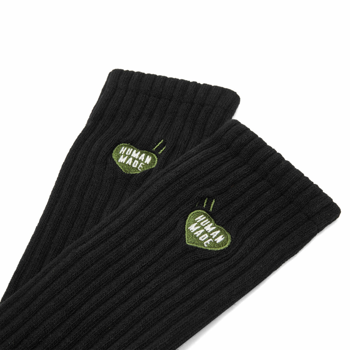 Human Made Men's Pile Heart Socks in Black