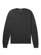 TOM FORD - Slim-Fit Cashmere and SIlk-Blend Sweater - Gray