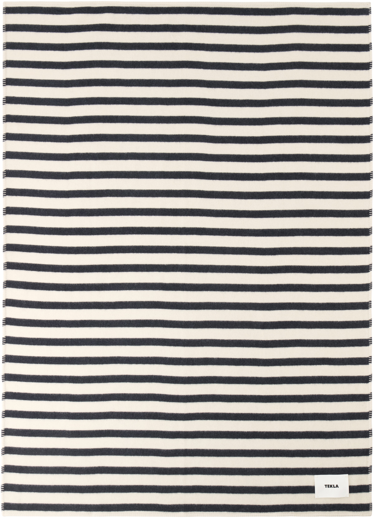 Tekla Off-White Lambswool Blanket