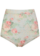 Simone Rocha Floral-print Stretch-knit Briefs Multi Floral