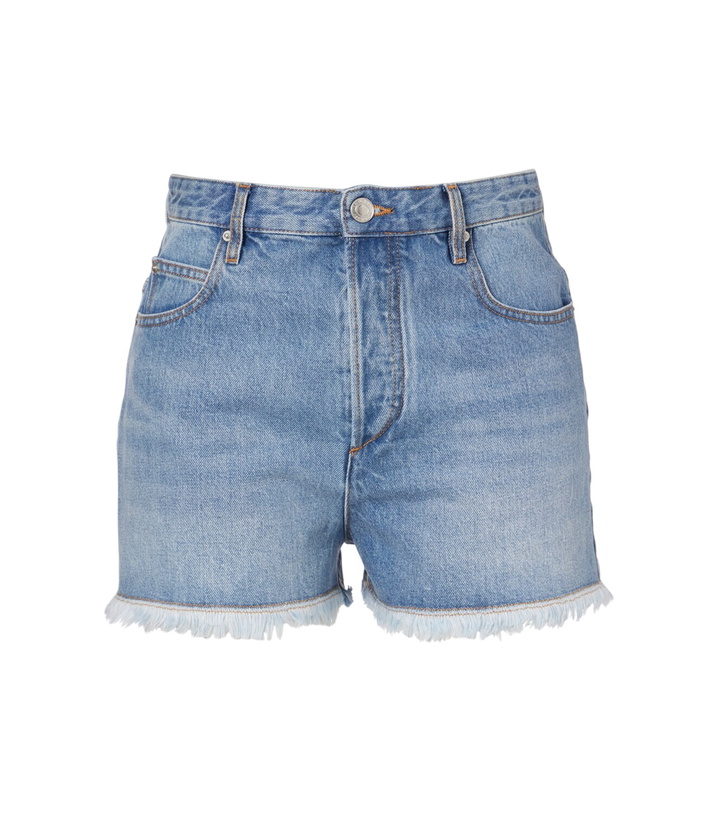 Photo: Isabel Marant Lesia high-rise denim shorts